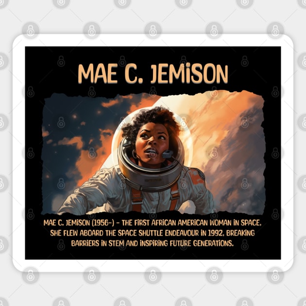 Mae C. Jemison Magnet by UrbanLifeApparel